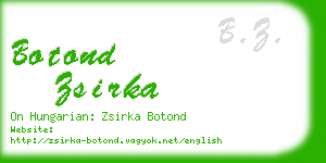 botond zsirka business card